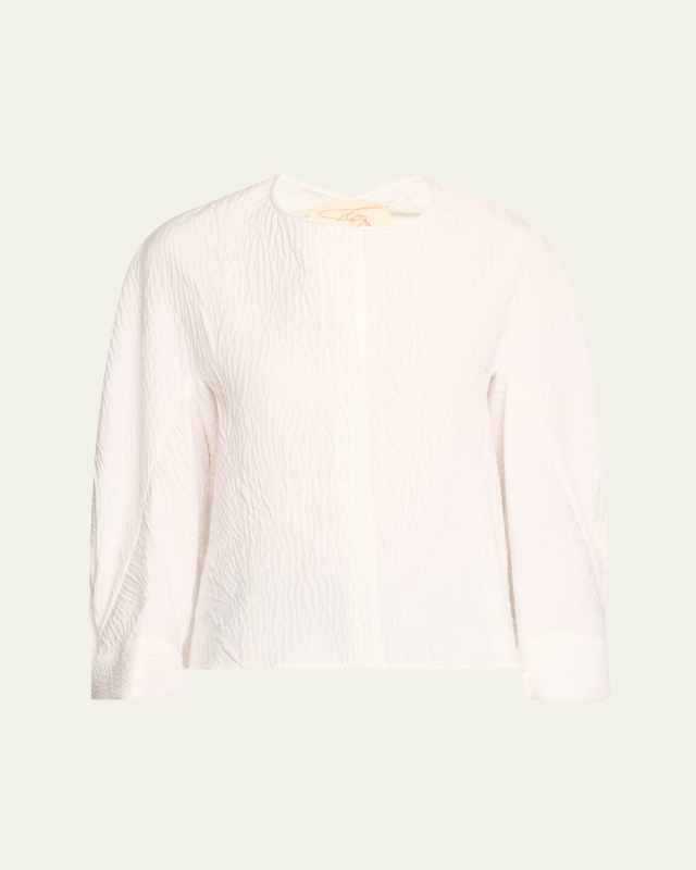 Akeo Textured Cotton Blouse
